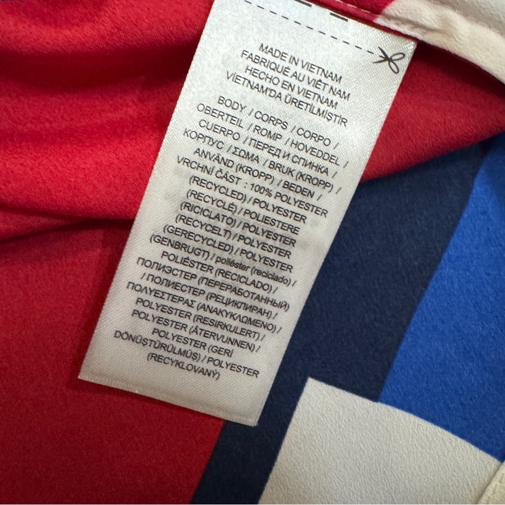 Women Lauren RALPH LAUREN Classic Sailboat abstract geometric resort motif shirt - Picture 6 of 7